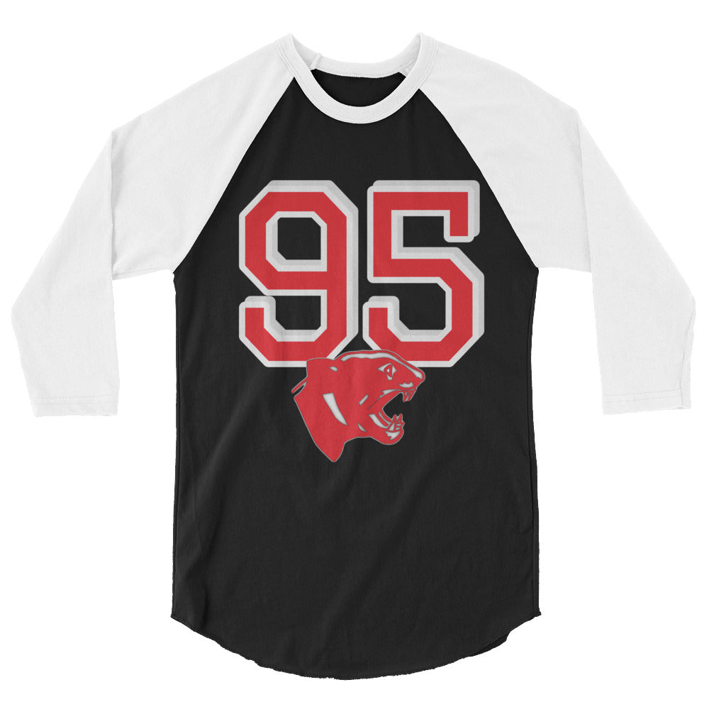 PANTHERS C/O 95 QTR SLEEVE RAGLAN
